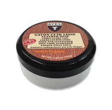 Savon nettoyant régénérant cuir sale encrassé incolore 100ML AVEL maroquinerie v