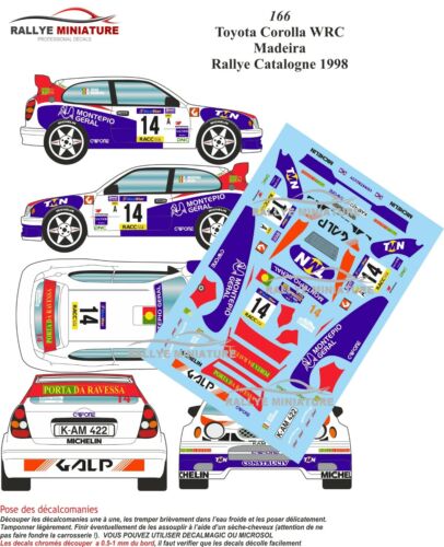 Decals ref 0166 toyota - 1/24,
