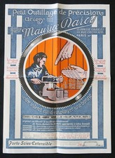 Catalogue 1920 MAURICE DARCY Scie pierre à affuter INDIA automobilia automobile