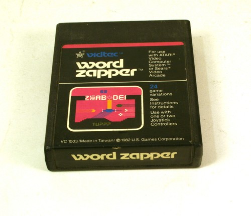 Vintage atari 2600 game - atari, word