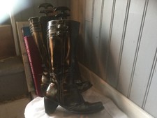 BOTTES NEOSENS CUIR NOIR .T 38 . (A/F) D