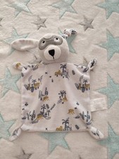 Doudou lapin masqué  blanc