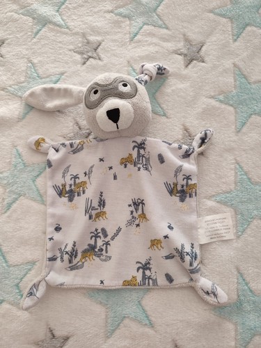 Doudou lapin masqué - , blanc