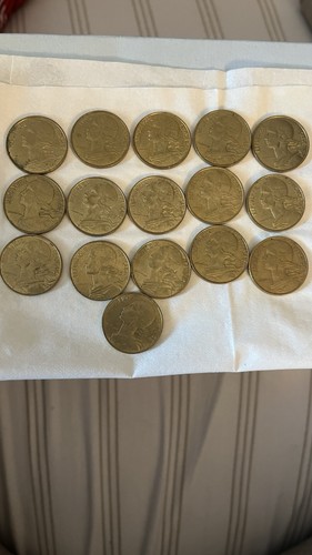 Lot pièces françaises - 15,