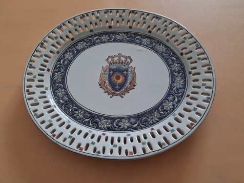 Ancien plat ajourée en - ancien,