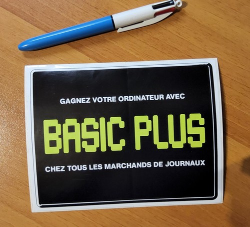 Autocollant ordinateur basic - autocollant,