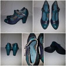Escarpins  Salomé PROMOD cuir bicolore bleu P36