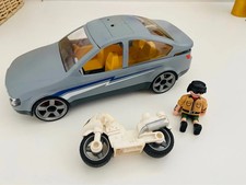 Lot Jouet Playmobil – Voiture + Moto + 1 Personnage enfant construction