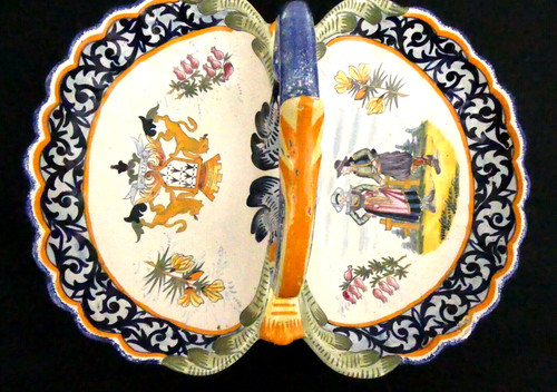 Plat plateau mendiant - , faience