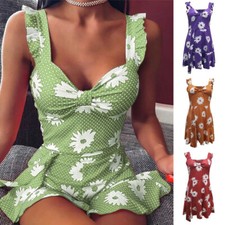 Robe Mini Sexy À Imprimé