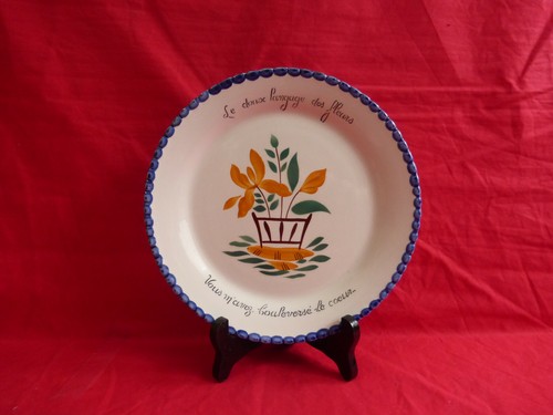Assiette hbcm creil - assiette,