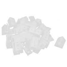 25Pcs Blanc Plastique Penderie
