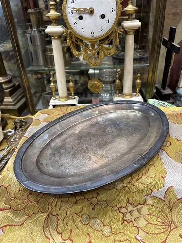 Ancien plat ovale - plat,