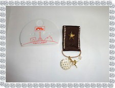 Broche Fantaisie Galon Marron