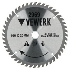 160 mm x 20/16 mm 48T TCT lame