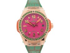 NEUF MONTRE HUBLOT BIG BANG POP ART 465.OG.7398 AUTOMATIQUE OR ROSE 18K 27500€
