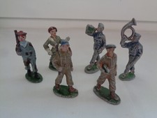 LOT DE 6 FIGURINES SOLDAT DIVERS EN ALUMINIUM