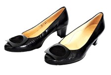 Escarpins cuir verni noir marque BRUNATE