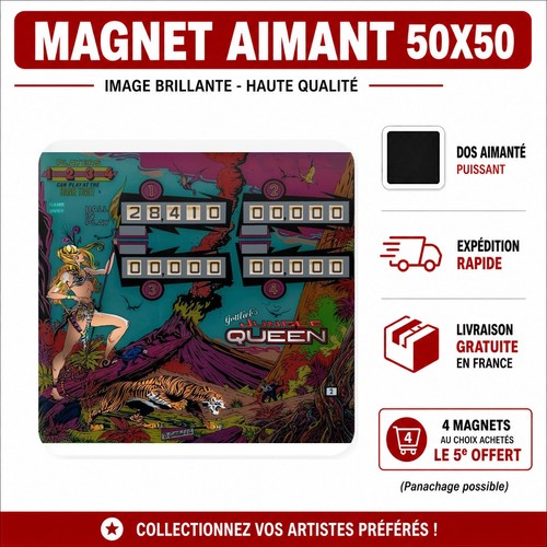 Magnet jungle queen - queen, gottlieb