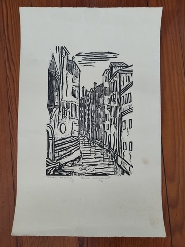 Gravure bois original marc - original,