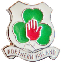 Insigne épingle à main rouge