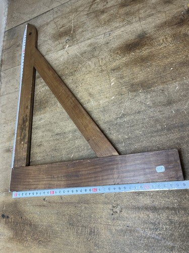 équerre bois outil ancien - bois,