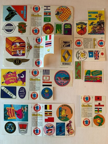 Lot stickers vintage tintin - vintage,