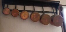 Lot 6 Casseroles En Cuivre Ancienne