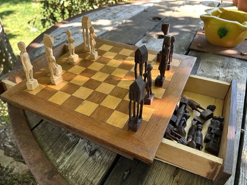 Jeu échecs bois - en,