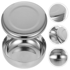  3 Pcs Bol Cuisine En Acier Inoxydable Avec Couvercle À Soupe Fruits Métal