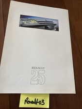 Renault 25 R25 1989 TS GTS TX GTX V6 V6 turbo TD GTD etc catalogue prospectus