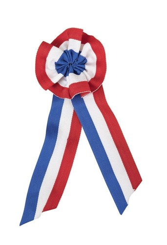 Cocarde long 20cm diam - , 8cm