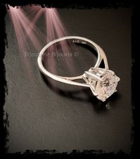 Bague Solitaire Zirconium