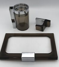 LOT PORTE-SERVIETTES, PATÈRE Et GOBELET De Salle De Bain ALLIBERT, 1970 Vintage 