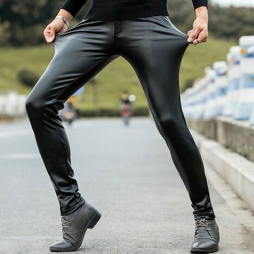 Hommes faux cuir pantalon - hommes,