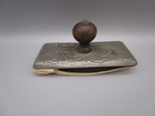 TAMPON Buvard étain et bois