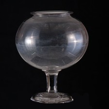 Ancien Grand Bocal à Sangsues en Verre Soufflé 2.9kg Médecine XIXeme