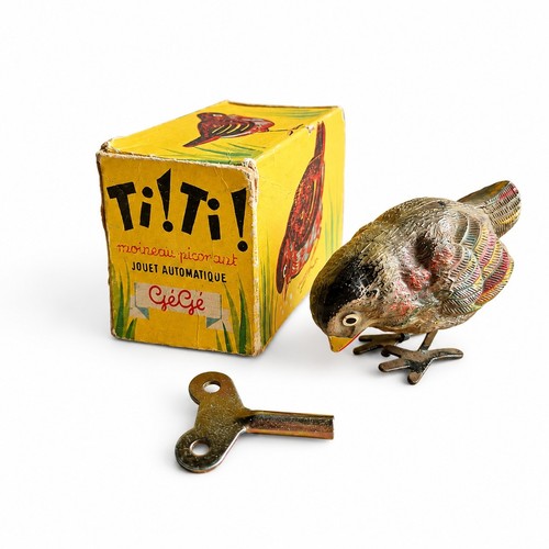 Jouet ancien mécanique - , oiseau