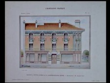 LA GARENNE COLOMBES, MAISON - 1908 - GRANDE PLANCHE COULEUR - LA GARENNE BEZONS