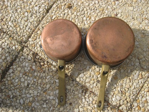 Lot anciennes casseroles - de,