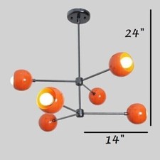 Lustre en laiton 6 lumières
