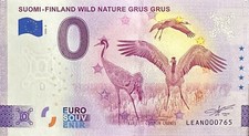 BILLET 0 EURO SUOMI FINLAND WILD NATURE GRUS GRUS FINLANDE 2024 NUMERO DIVERS