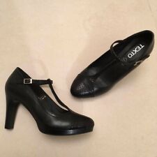 escarpins simili cuir noir