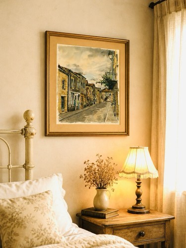 Grande aquarelle originale - , de