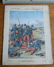 Ancien Protège-cahier Couverture "LE SERGENT BLANDAN"