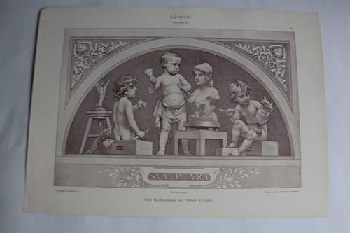 Estampe lunette sculpteurs - estampe,
