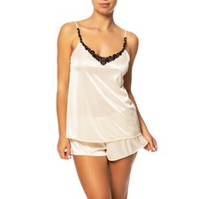 Ensemble Pyjama Satiné Caraco