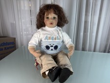 Poupée d'artiste Gerlinde Feser Vinyl Doll 65 cm. Excellent état