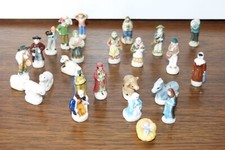25 FÈVES PERSONNAGES SANTONS CRÈCHE PROVENÇALE TAMBOURINAIRE, ROIS MAGES,  JESUS