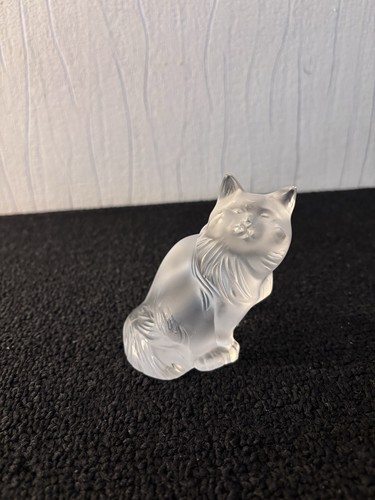 Chat cristal lalique france - cristal,